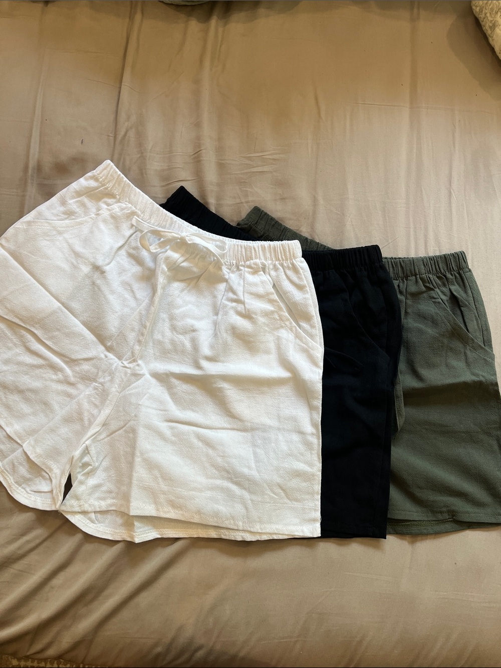 Soft Cotton Elastic Waist Shorts 3/$30 or $12each sm/med.
